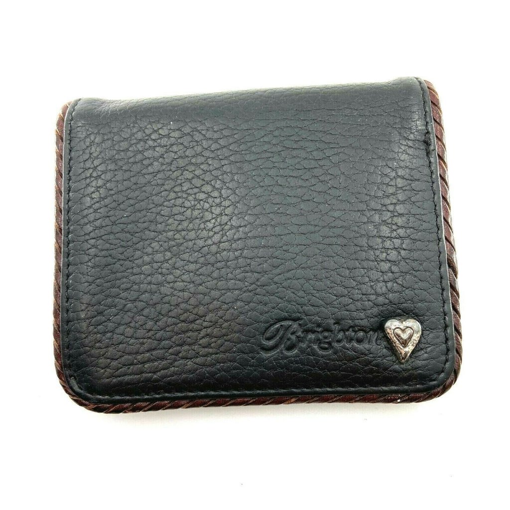 Brighton Pebble Leather Small Wallet Purse Pebble Embroidered